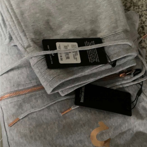 True religion. Heather gray, matching track set - Picture 2 of 3